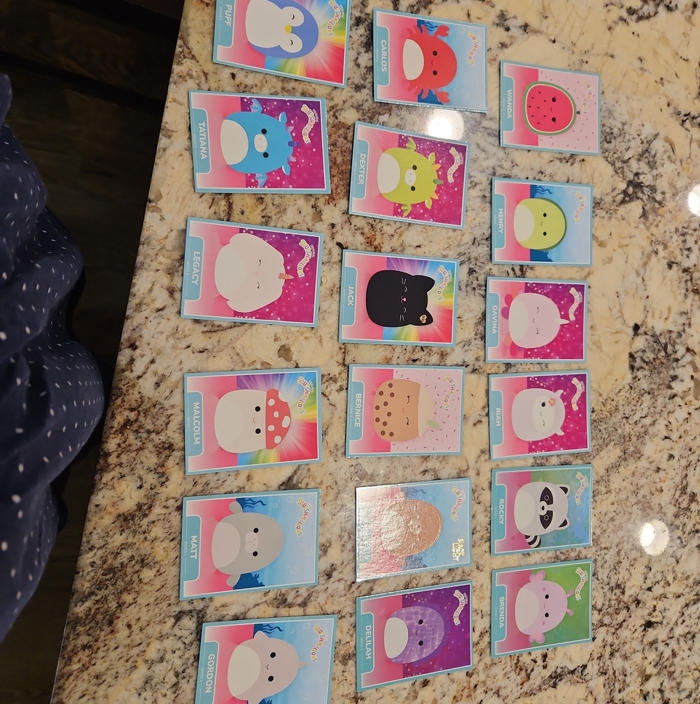 Kids Collectible Character Cards - Multicolor Set Squishmallows SERIES 1  20 +